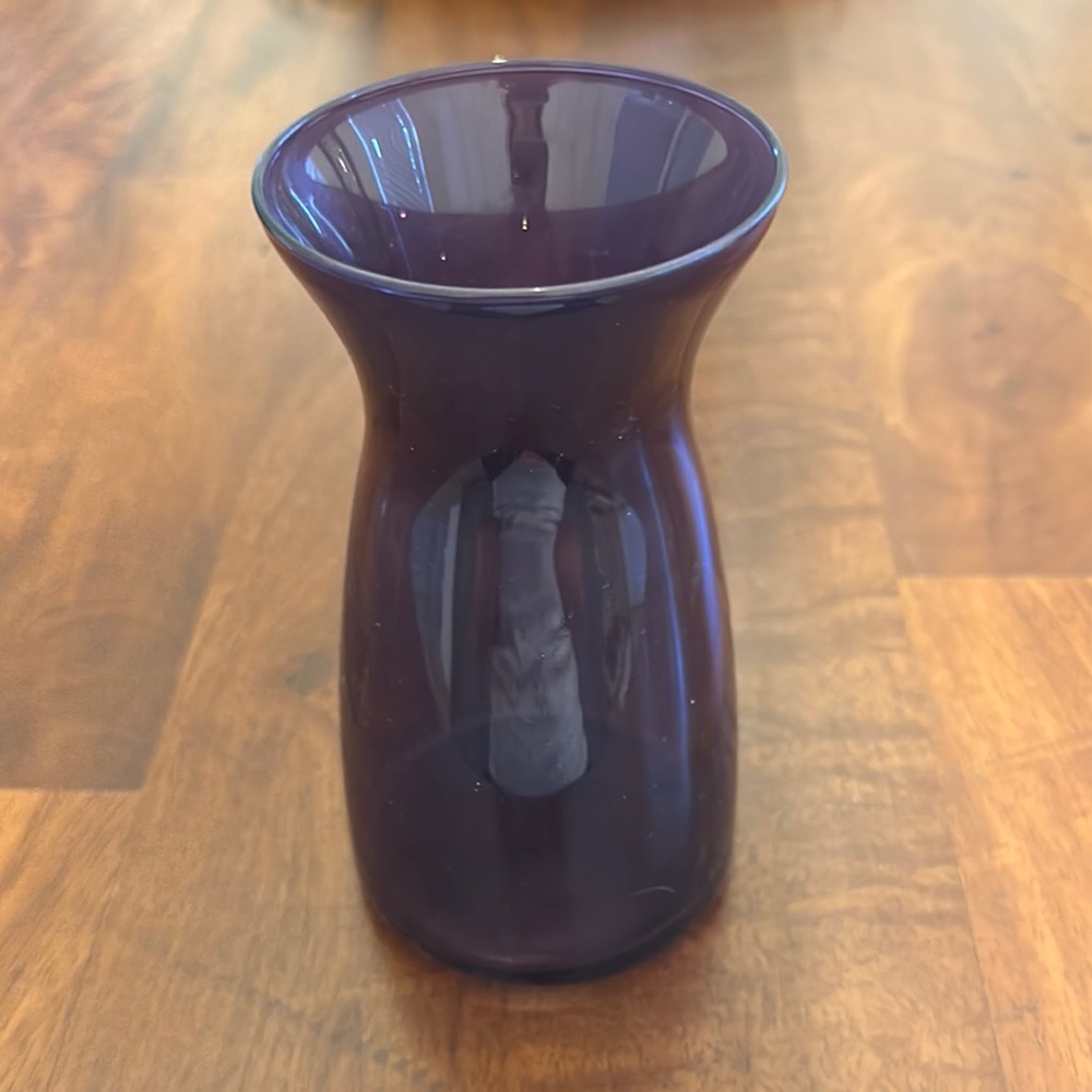 Elegant Purple Glass Vase